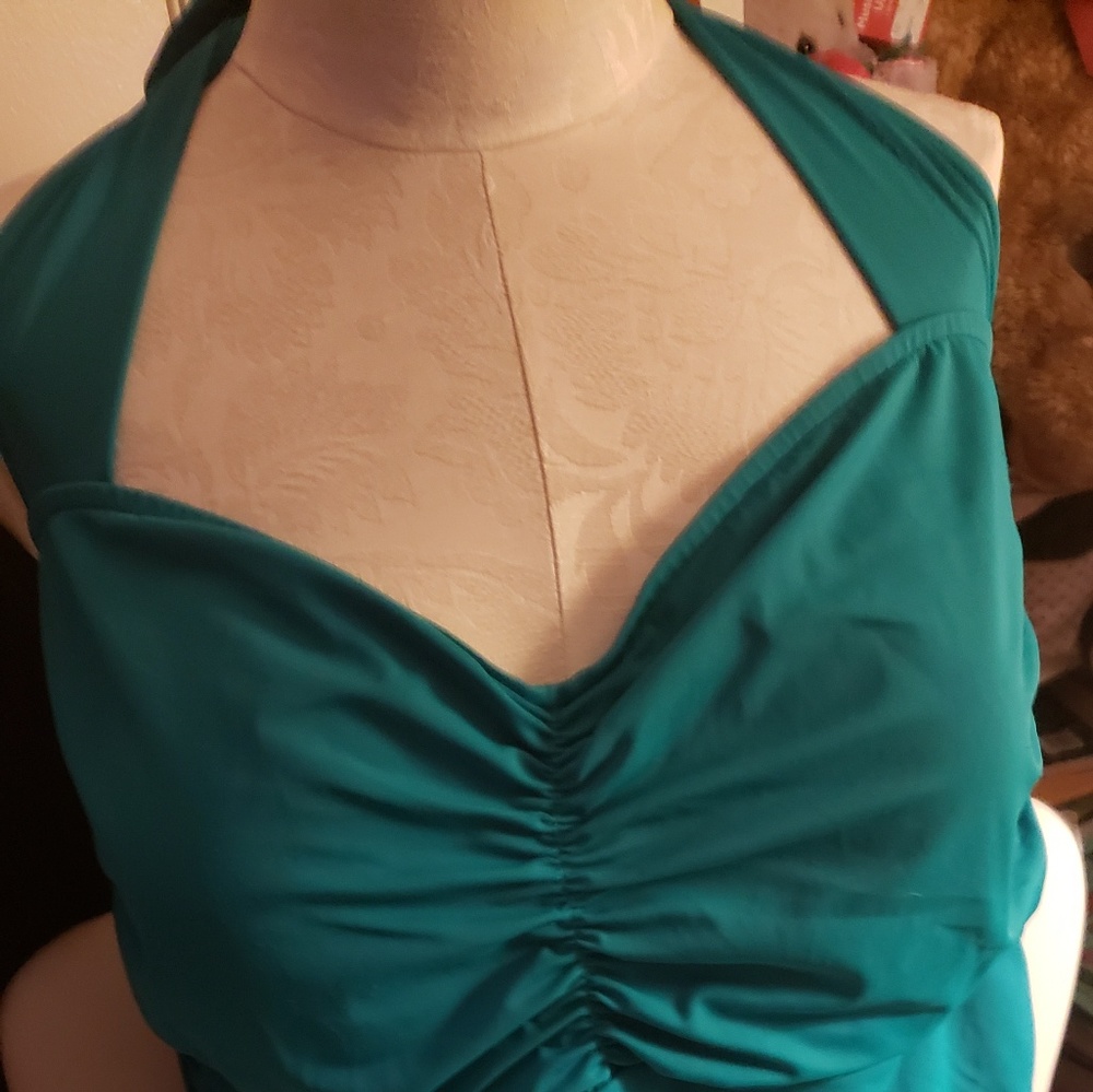 SOLD***3x teal suddenly slim Catalina bathing suit